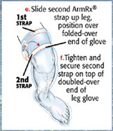 Securing the Leg Glove on your Leg